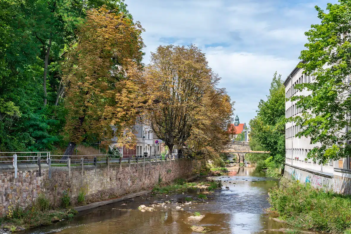 Theaterstraße in Chemnitz, Umgebung
