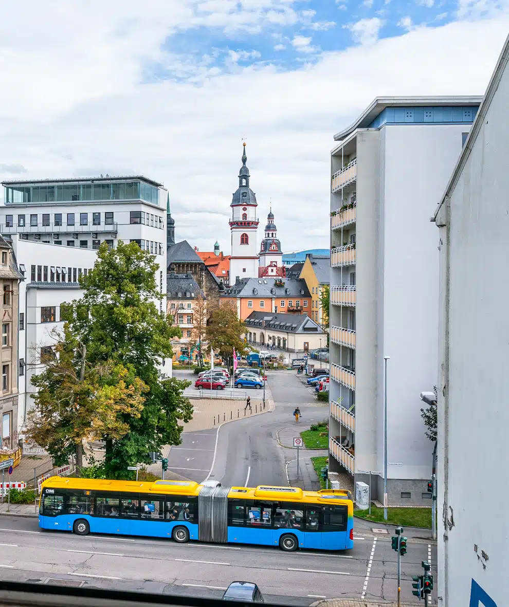 Theaterstraße in Chemnitz Hausansicht