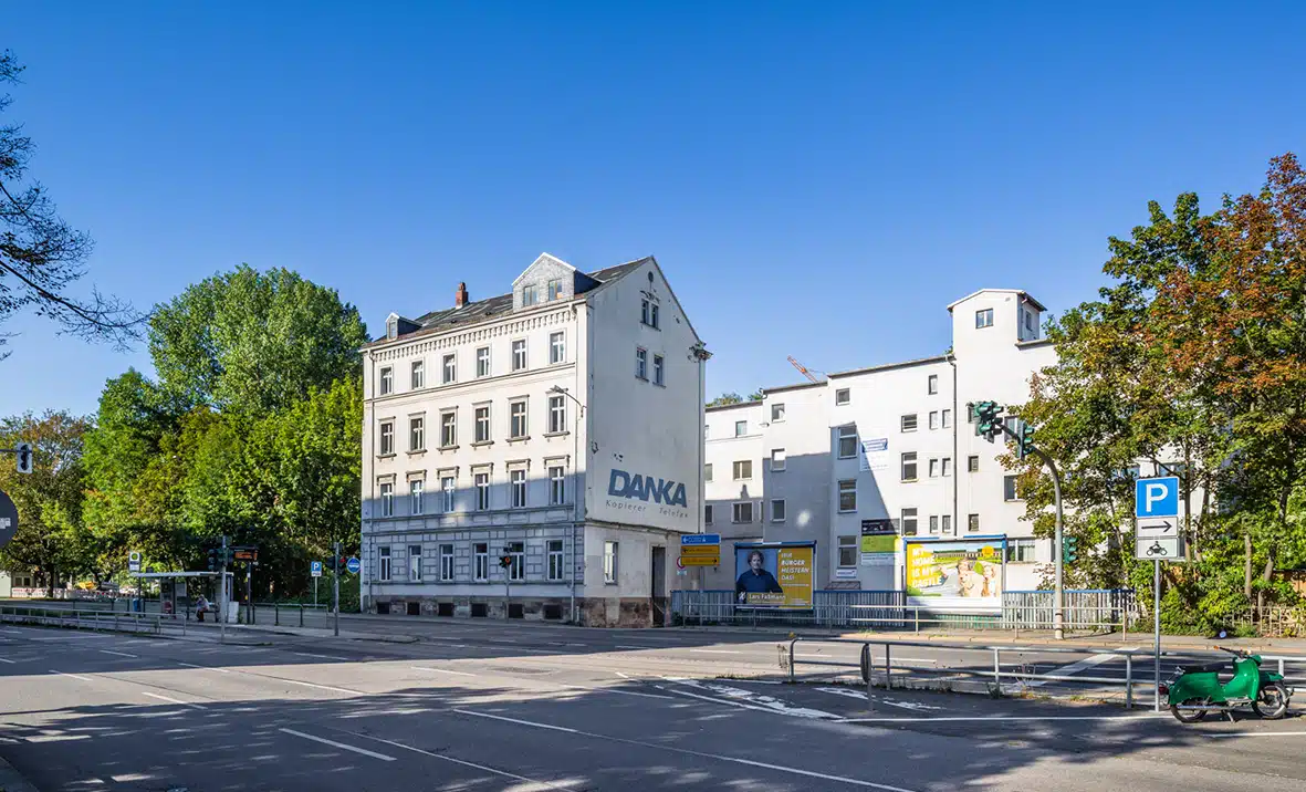 Theaterstraße in Chemnitz Hausansicht