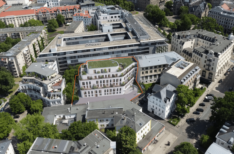 Apels Garten 4, Visualisierung Luftbild